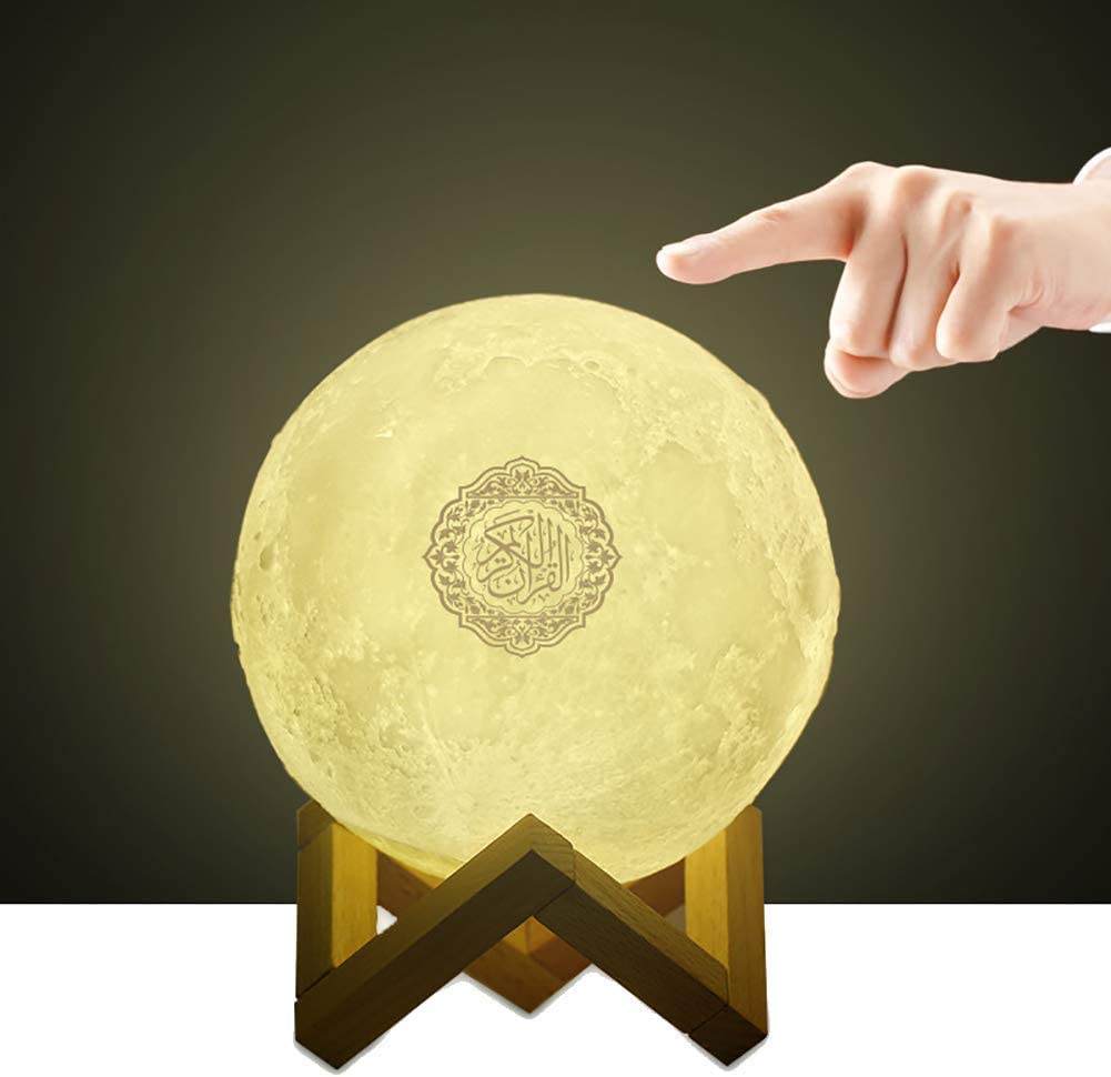 Sinhoon 3D Moon Quran Speaker Light, Portable Quran Speaker APP Control