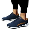 thumbnail image 4 of Yindaity Walking Shoes for Men Men's Mesh Dress Sneakers Oxfords Business Casual Walking Shoes Tennis Comfortable Dark Blue,10, 4 of 6