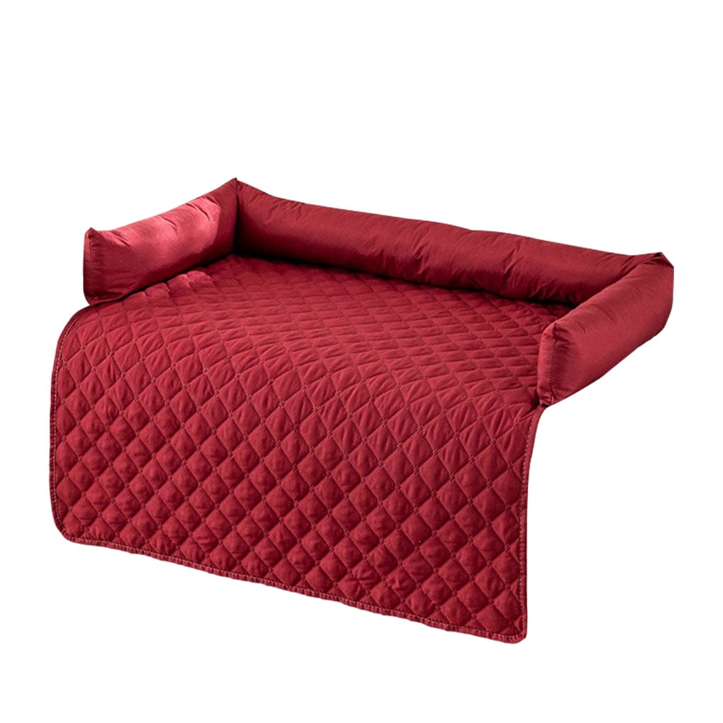 osiuujkw Manta para Mascotas para protección de sofá Cama Muebles acogedores y Elegantes Impermeable Cama para Perro colchón Tela Antideslizante Funda de sofá, Gris Claro, 90 * 120