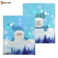 thumbnail image 6 of Spencer Christmas Chair Covers with LED Lights Cute Santa Claus Snowman Chair Back Covers for Dining Room Holiday Party Home Decor Chair Slipcovers, 6 of 8
