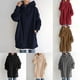 thumbnail image 4 of Womens Zip Up Long Hoodie Sweatshirt Fleece Jacket Hooded Top Ladies Jumper, 4 of 8
