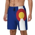 thumbnail image 5 of Mens Colorado Flag 2 in 1 Quick Dry Swim Trunks with Compression Liner Beach Shorts, 5 of 6