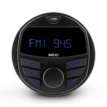 DS18 MRX1 HYDRO Round Marine Head Unit with 1 Zone and Bluetooth