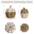 thumbnail image 5 of Ayieyill 2pcs Resin Pumpkin Decorations with Rattan Style Fall Decor Autumn Decor Thanksgiving Decorations for Home, 5 of 7