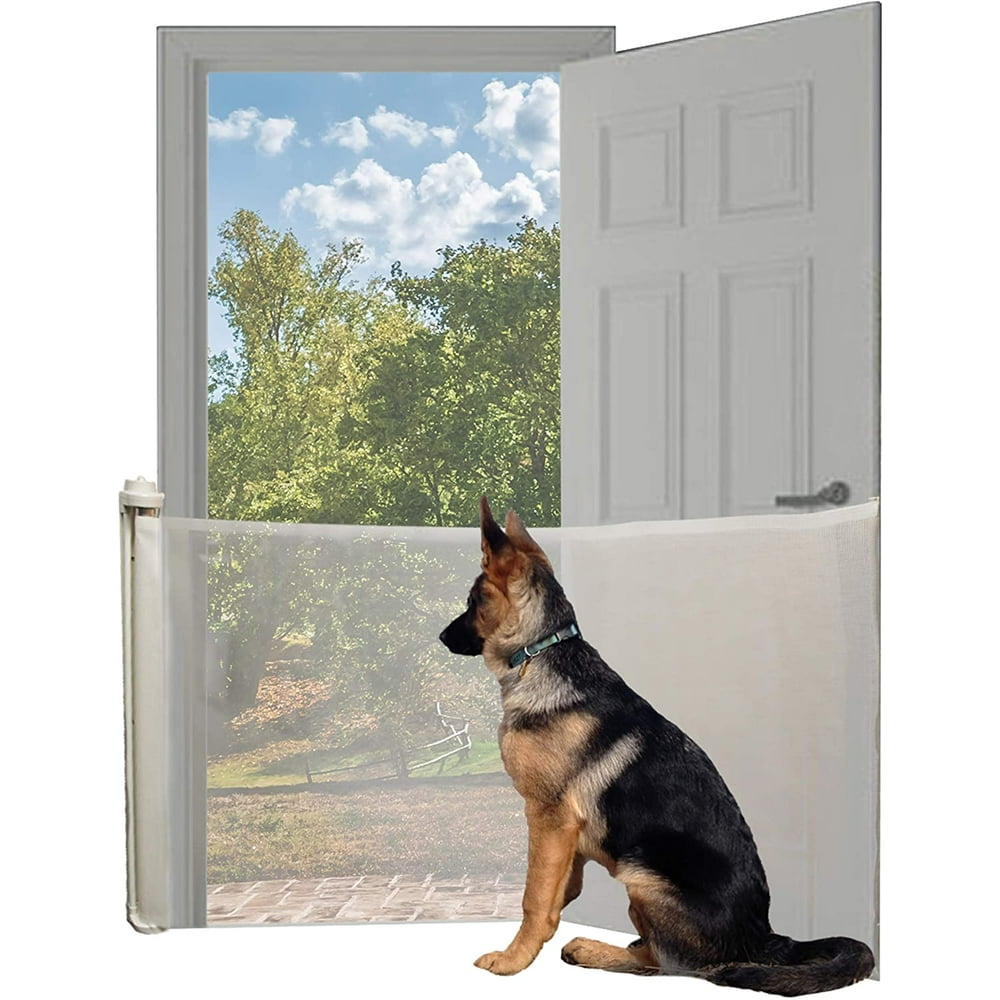 Extra Wide Locking Retractable Pet Gate Sturdy Pet Gate to Keep Pets