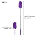 thumbnail image 2 of Uxcell 11" to 31" Chenille Cleaning Duster, Washable Extendable Brush Purple 3Pack, 2 of 5