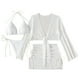 thumbnail image 4 of WILLBEST Traje de Baño Dama conjunto de Bikini de Cuatro Piezas para Vacaciones En La Playa de Color Sólido 2025 para Mujer, 4 of 4