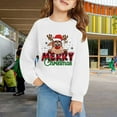 thumbnail image 2 of HIPYLO Red Christmas Shirts Christmas Crew T Shirt Pet Christmas Clothes Girls Blouses Sweatshirts Girls Tops Size 14-16 Boys 6t Clothes, White 13-14 Years, 2 of 6
