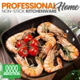 thumbnail image 5 of NutriChef 9.45'' Grill Pan Non-Stick High-Qualified Kitchen Cookware Safe for Gas, Electric, 5 of 7