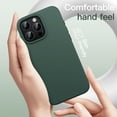 thumbnail image 3 of JETech Liquid Silicone Case for iPhone 16 Pro 6.3-Inch, Silky Soft Touch Full-Body Protective Phone Case, Anti-Scratch Shockproof Cover with Microfiber Lining (Midnight Green), 3 of 6