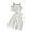 White, variant on Toddler Girl Outfits Ruffled Camisole and Elastic Pants Set 3-7 T (White, 3-4 Years)