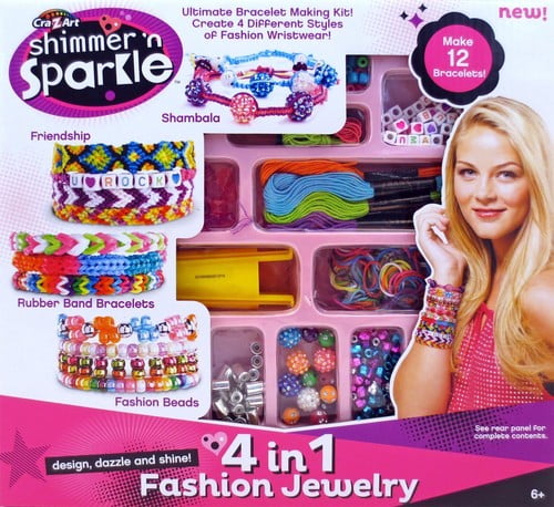 Shimmer and Sparkle 4 in 1 Jewelry Creations by Cra-Z-Art - Walmart.com ...
