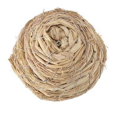 1pc Hamster Chinchilla Toy Parrot Toy Natural Straw-woven Toy