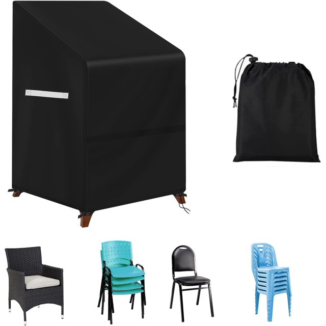 STARTWO Outdoor Stacking Chair Covers Waterproof Patio Furniture Cover