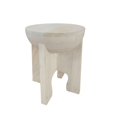 thumbnail image 5 of Tomas 20" Side End Table Mango Wood Drum Top Classic Washed White, 5 of 5