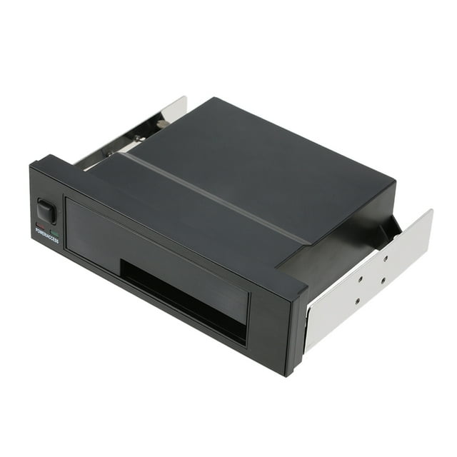 Mobile Internal Single Bay Mobile Rack Enclosure with LED Indicator Light Support Hot-swap for 2.5/3.5inches HDD SSD Fit PC 5.25'' Bay