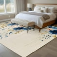 thumbnail image 4 of Large Area Rugs for Living Room Bedroom, Navy Blue Spring Floral 6'x9' Rug Washable Carpet Runner Indoor Outdoor, Farmhouse Butterfly Rustic Non Slip Floor Mats Rug for Kitchen, Playroom, 4 of 8