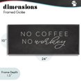 thumbnail image 4 of Stupell Industries Cottage Sassy No Coffee Quote Black Framed Giclee Art, 24 x 10, by Lux + Me Designs, 4 of 8