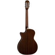 Luna Art Vintage Nylon String Acoustic-electric Guitar - Distressed Brown Burst