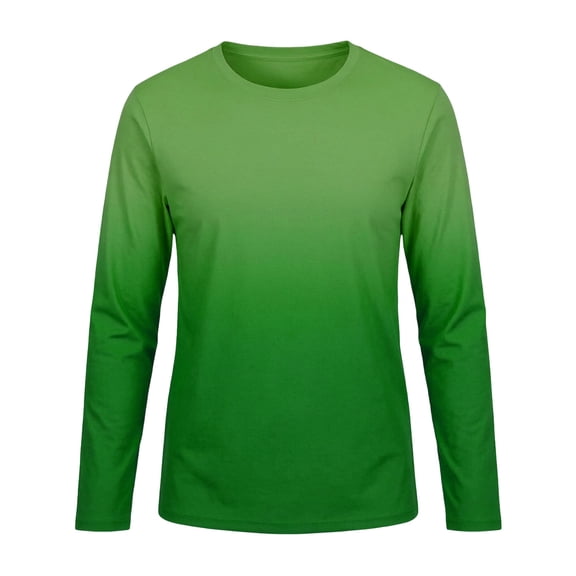 Hienoo Boys Gradient Long Sleeve Rash Guard UPF 50 Lightweight Swim Shirt, Sizes 3-14