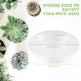 thumbnail image 3 of 10pc Clear Plant Saucer Drip Trays Plastic Plant Pot Saucers Flower Pot Set, 3 of 7