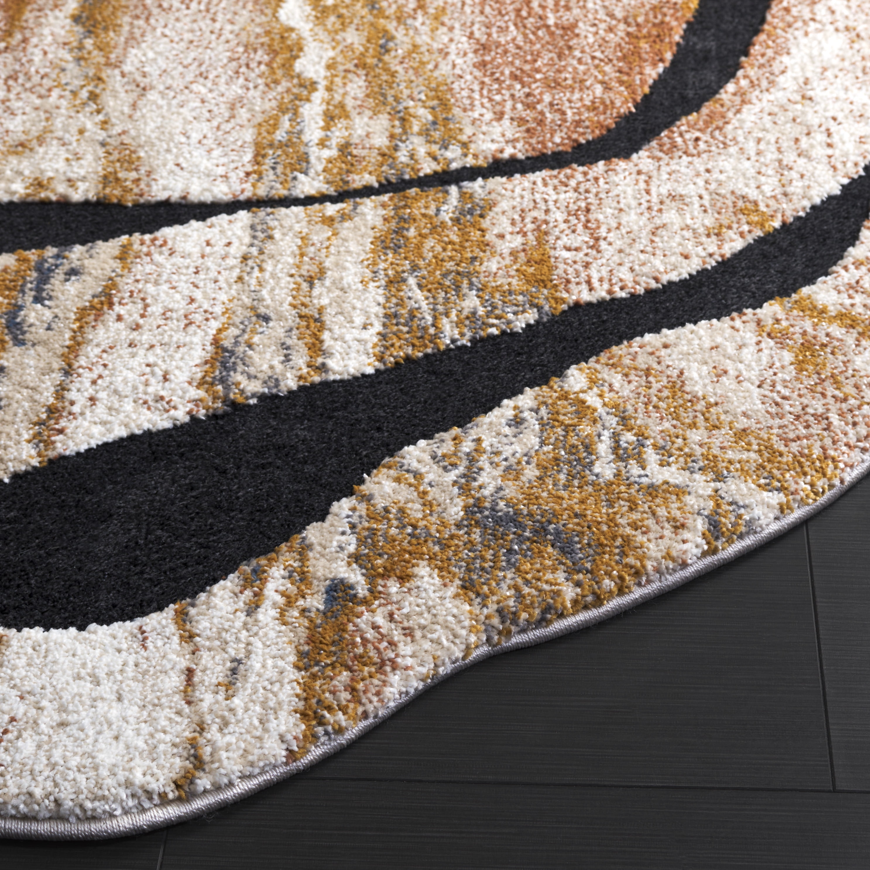 SAFAVIEH Contour Eugene Abstract Area Rug, Rust/Ivory, 8' x 10'