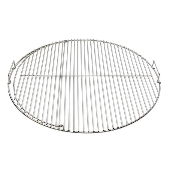 SnS Grills Slow 'N Sear® EasySpin 22" Hinged Grill Grate — 304 Stainless Replacement Cooking Grate for Weber 22-Inch Kettle Grills