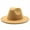 Camel, variant on Single-color plain hat, simple fedora, flat brim, wide brim jazz hat