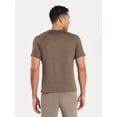 thumbnail image 3 of Athletic Works Men's and Big & Tall Men's Soft ButterCore Tee with Short Sleeves, Sizes S-5XL, 3 of 5