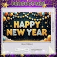 thumbnail image 2 of Glitter Design Happy New Year Banner Gold Silver New Year Banner Star Decoration Balloon Decor Celebration Banner for New Year Party Holiday Celebration Indoor Decoration, 2 of 9