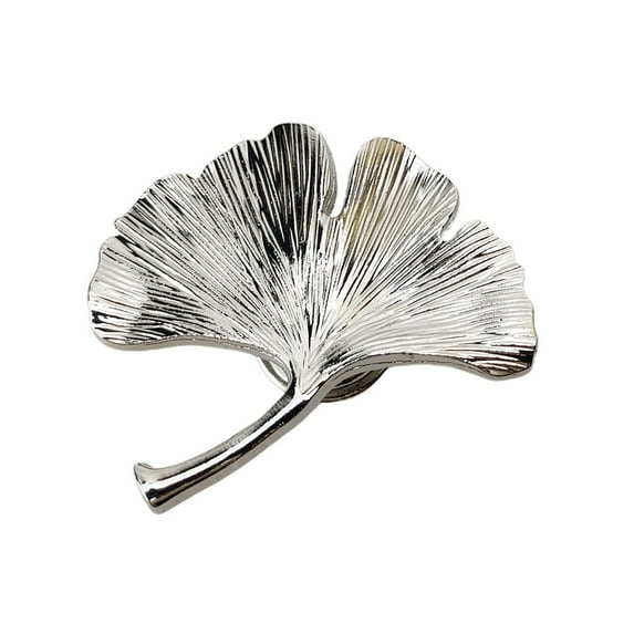 Ginkgo Leaf Zinc Alloy Furniture Handle Door Cabinets Knobs for Children Room