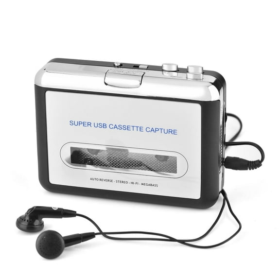 USB Cassette Tape To PC MP3 CD Switcher Converter Capture Audio Music Player With Headphones,cassette Converter, Cassette-to-MP3 Converter