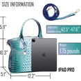 thumbnail image 4 of LHSHID Women Purse Satchel Bag Long Crossbody Classy Tote Bag Top Handle Vegan Leather Ladies Handbags Embossed Pattern, 4 of 7