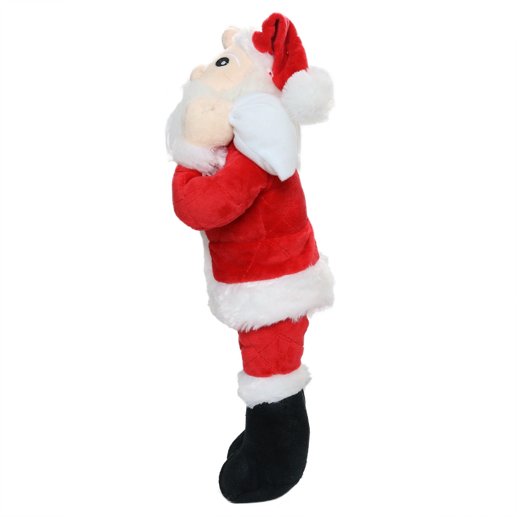 Mighty Arctic Santa Durable Squeaky Plush Dog Toy