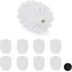 thumbnail image 1 of Toilet Brush Replacement Heads 9-Pack for Standard 12mm Thread Toilet Brushes, 7cm Diameter, White, 1 of 5