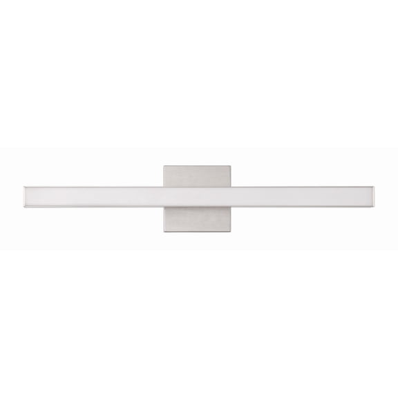 Craftmade - Trim 1 Light 24 in. Brushed Polished Nickel Finish LED Vanity Light with Frost Acrylic Shade