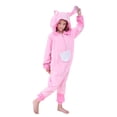thumbnail image 1 of Disfraz de peluche para niños, pijama de cosplay de animales para Halloween 5T, rosa, 1 of 6