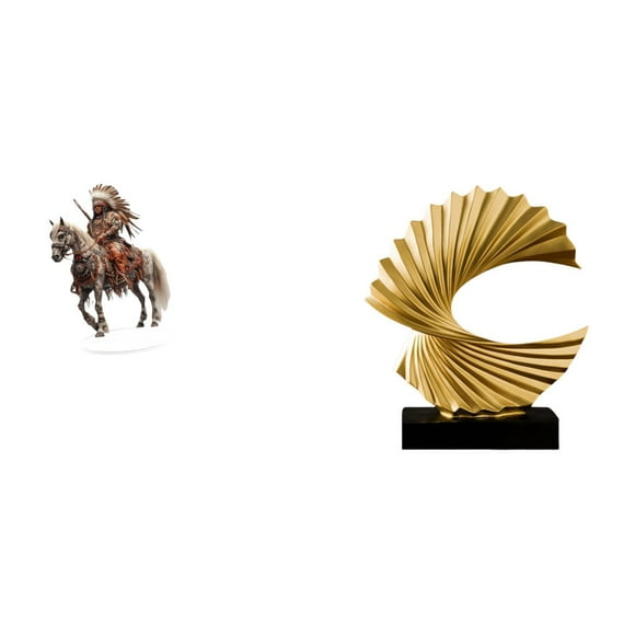 Adorno De Caballero Acrílico Con Forma De Ola Oceánica, Centro De Mesa, Escultura Abstracta De Resina, Figura Impermeable, Regalo, Decoración De Escritorio Para Dormitorio, Sala De Estar Y