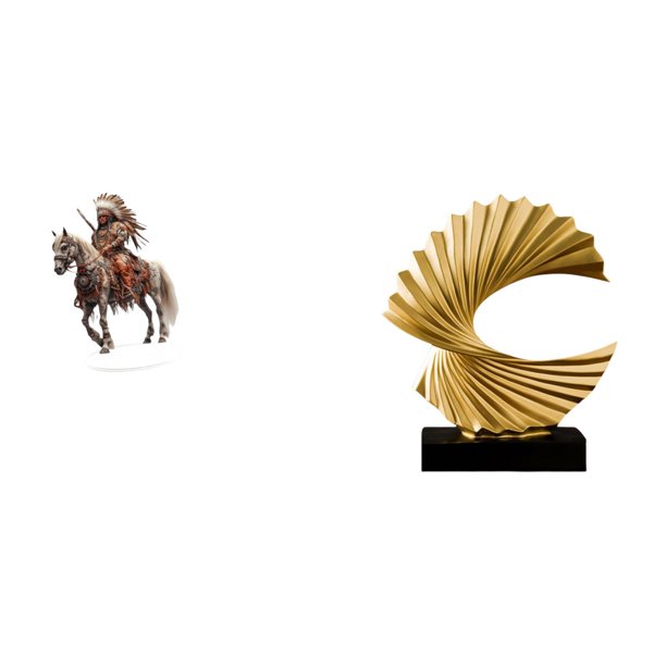 Adorno De Caballero Acrílico Con Forma De Ola Oceánica, Centro De Mesa, Escultura Abstracta De Resina, Figura Impermeable, Regalo, Decoración De Escritorio Para Dormitorio, Sala De Estar Y