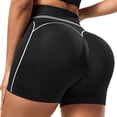 thumbnail image 5 of KPOPLK Women Workout Impact Shorts 2.5"/ 3.6"/ 4.5" Scrunch Butt Lifting Yoga Shorts Gym Seamless Booty Biker Shorts Yoga Shorts,Black,Size S, 5 of 6