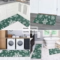 thumbnail image 5 of Green Christmas Snowflake Pattern Kitchen Rugs Sets Of 2,Anti Fatigue Kitchen Mat Rugs Non Slip Washable,Decorative Kitchen Floor Mats for Kitchen,Sink,Laundry,17"x30"+17"x47", 5 of 7
