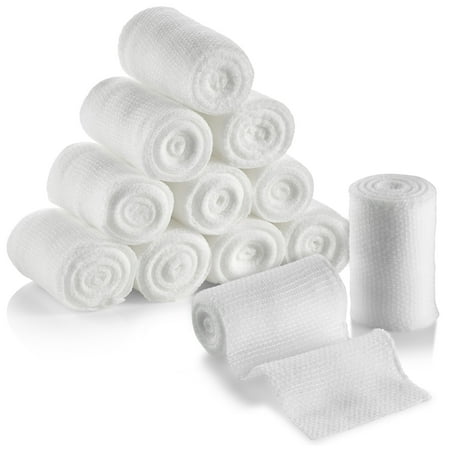 MEDca 12-Pack Gauze Bandage Rolls, 2 inch x 4.1 Yards, Medical Grade