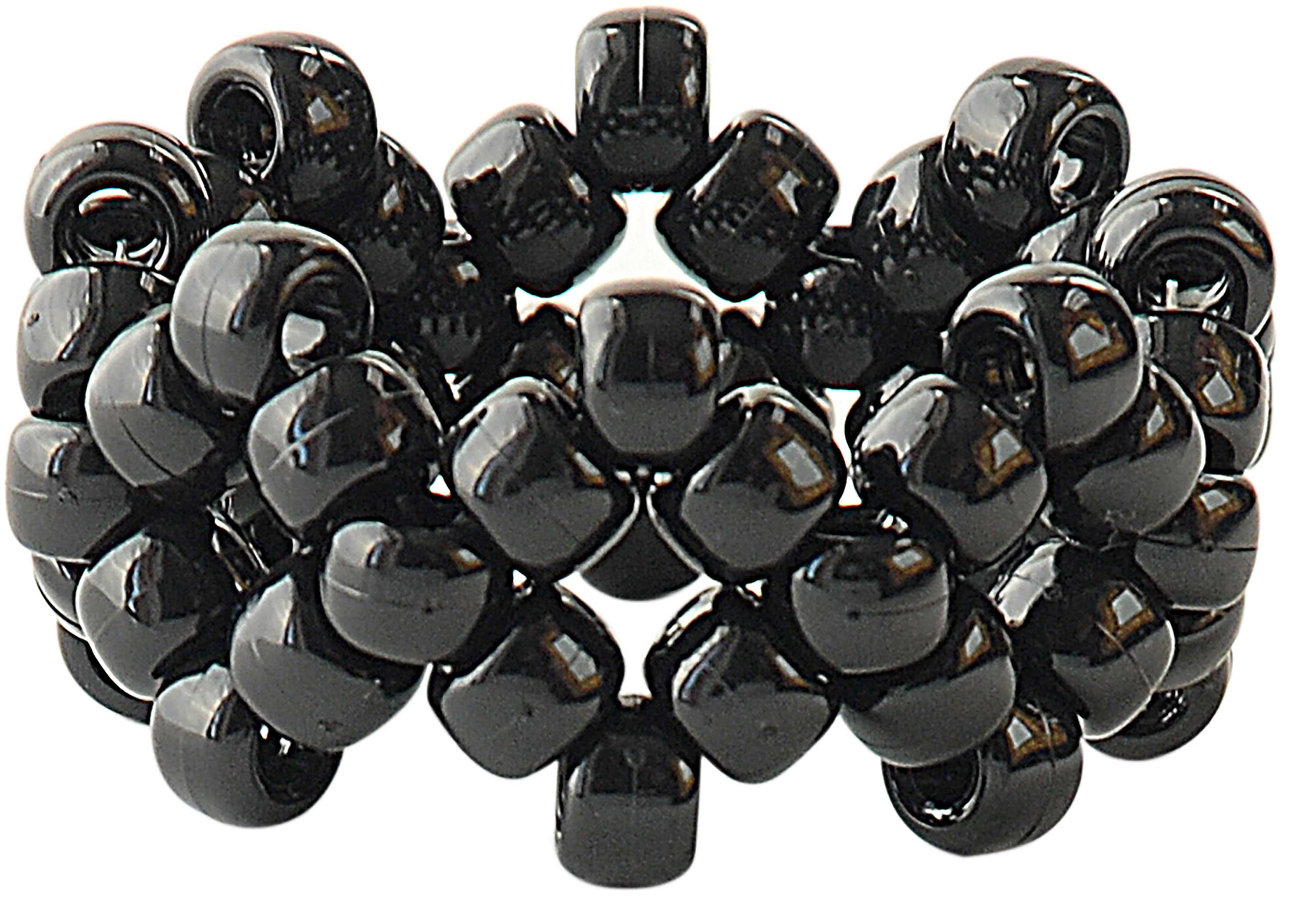 Hello Hobby Pony Bead Mix, Black, 500 Pieces, Plastic Craft Beads for Jewelry Making and DIY Projects