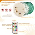 thumbnail image 5 of Yayeee Flameless Candles with Remote Flickering Battery Operated Multi Color Changing, Green and White Pattern, 5 of 7
