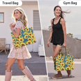 thumbnail image 6 of Large Capacity Tote Bag,Blue Sunflower Pattern Handbag Fashion Luxury Tote Bag,15.7"x13"x 5.1" Inches,Laptop Compatible, 6 of 6