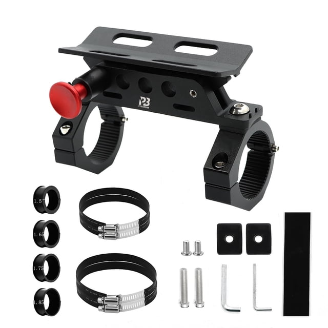 PLUSBEAM Kit de Montage d'Extincteur en Aluminium CNC, Support d'Extincteur à Barre Roulante Réglable à Dégagement Rapide Compatible avec UTV Polaris RZR SX