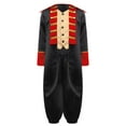 thumbnail image 3 of iiniim Medieval Boys Steampunk Tailcoat Vintage Prince Jacket Frock Coat with Pants Black 8, 3 of 7