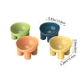 thumbnail image 2 of Spill Proof Pet Bowl Set of 4, Elevated Tilted Dog Cat Bowl with Wide Mouth & Non-Slip Base, Ergonomic Design for Neck Comfort, Easy Clean BPA-Free Plastic, 2 of 5