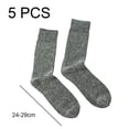thumbnail image 2 of 5 pares de calcetines de lana para hombre, calcetines gruesos y cálidos, calcetines de lana suave para senderismo, calcetines casuales para hombres, 2 of 5