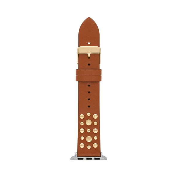 Interchangeable Brown Vegan Leather Watch Band (FMDBA021) 38/40mm